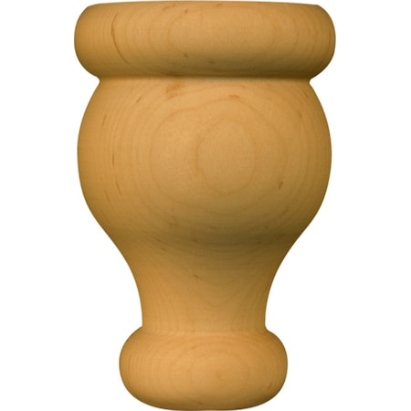 4 1/2 X 2 7/8 Brunswick Round Bun Foot In Knotty Pine